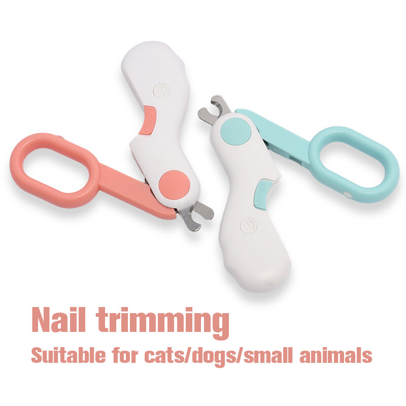 Pet Nail Clipper with LED Lights Dog&Cat Nail Trimmer Professional Grooming Tool