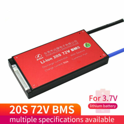 20S 72V 30A 40A 50A 60A 100A Li-ion PCB BMS With Balance Waterproof Board
