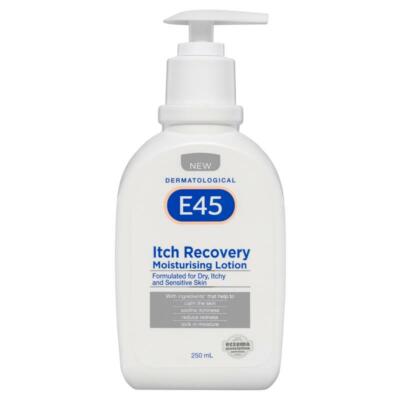 E45 Itch Recovery Moisturising Lotion For Dry, Itchy & Sensitive Skin 250ml