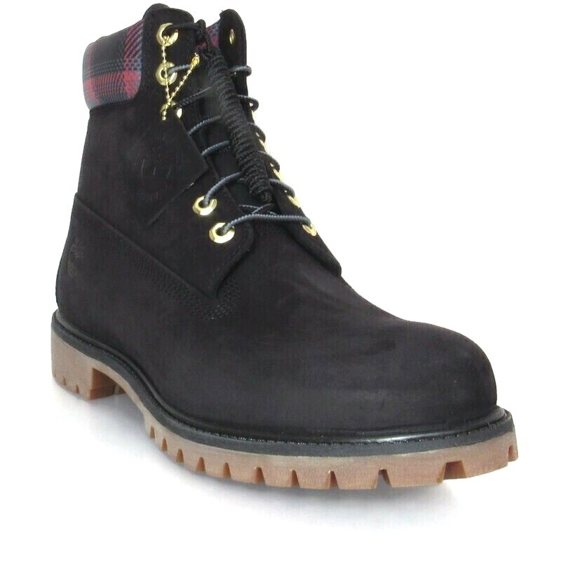 

Мужские непромокаемые ботинки Timberland 6 дюймов из черной нубуковой кожи премиум-класса, A2FGA, Black plaid, Timberland 6 in Premium