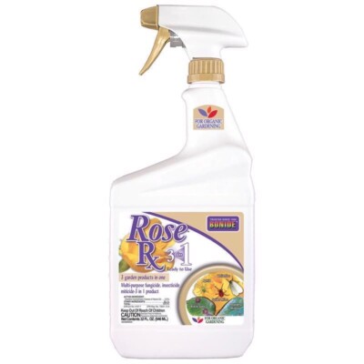 Bonide Rose RX 3-In-1 Ready To Use Multi-Purpose Fungicide, Insecticide 32 oz