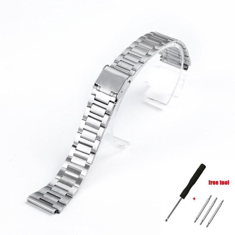 18mm For Casio W800h AE1200 F91W A158 Strap Watch Band Stainless