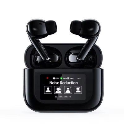 TWS Smart Touch Screen Earbuds Wireless Bluetooth Headphones Headset Mic Stereo