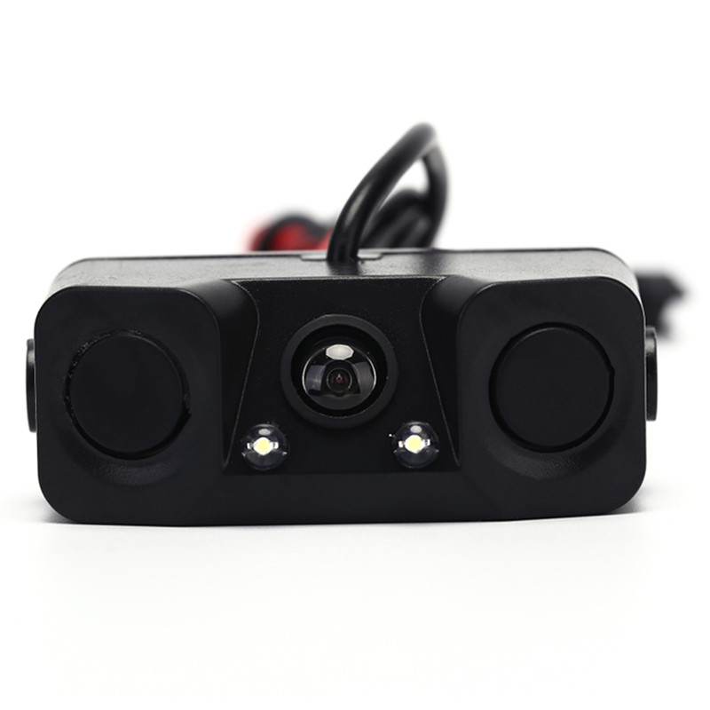 3 in1 Car Parking Reversing Radar Sensors Rear View Backup 170&deg; Camera Unive_xi