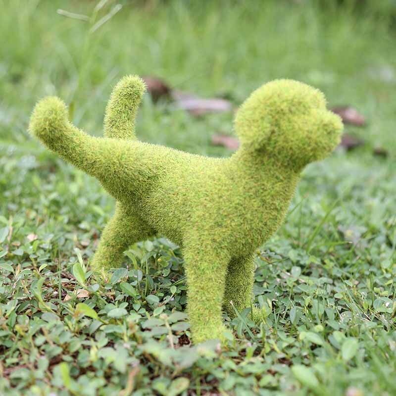 1pcs Artificielle Animaux Chiot Ornements Patio Extérieur Jardin Maison Art Déco