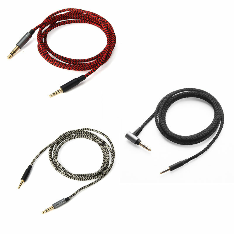 Nylon Audio Cable For Creative Aurvana Live!2 Live2 Shure Aonic 40 50 headphones