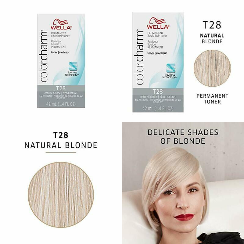 Wella Color Charm Permanent Liquid Hair Toner, T28 Natural ...