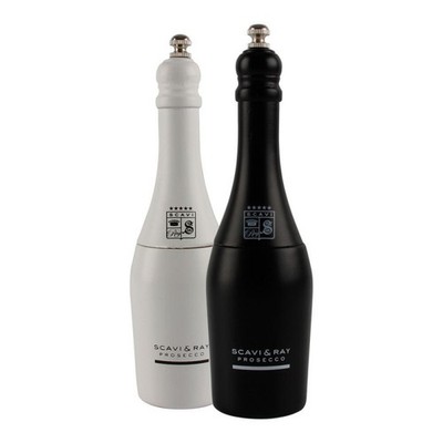 Scavi & Ray Echtholz Salz und Pfeffermühle im Flaschendesign Set