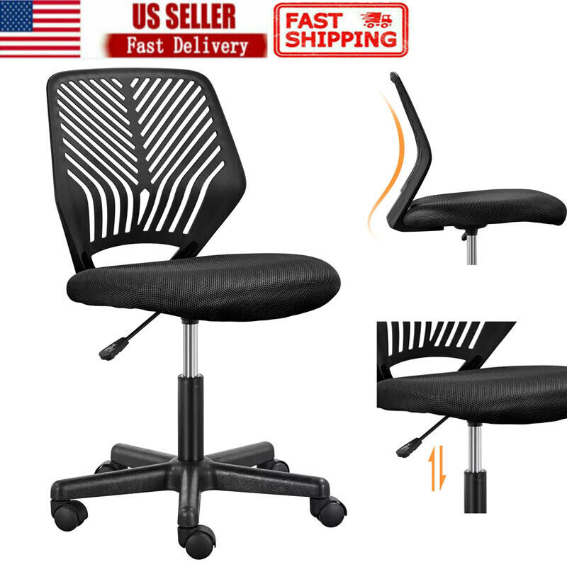Adjustable Armless Computer Chairs Adjustable