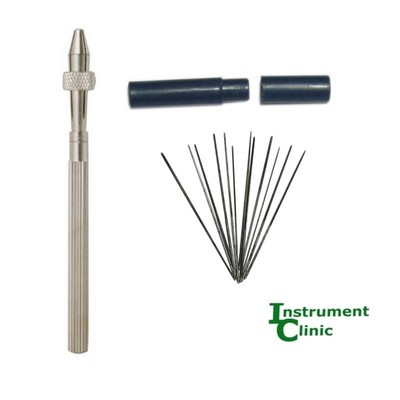 Clarinet / Flute Spring Hole Broaches, with Pin Vise