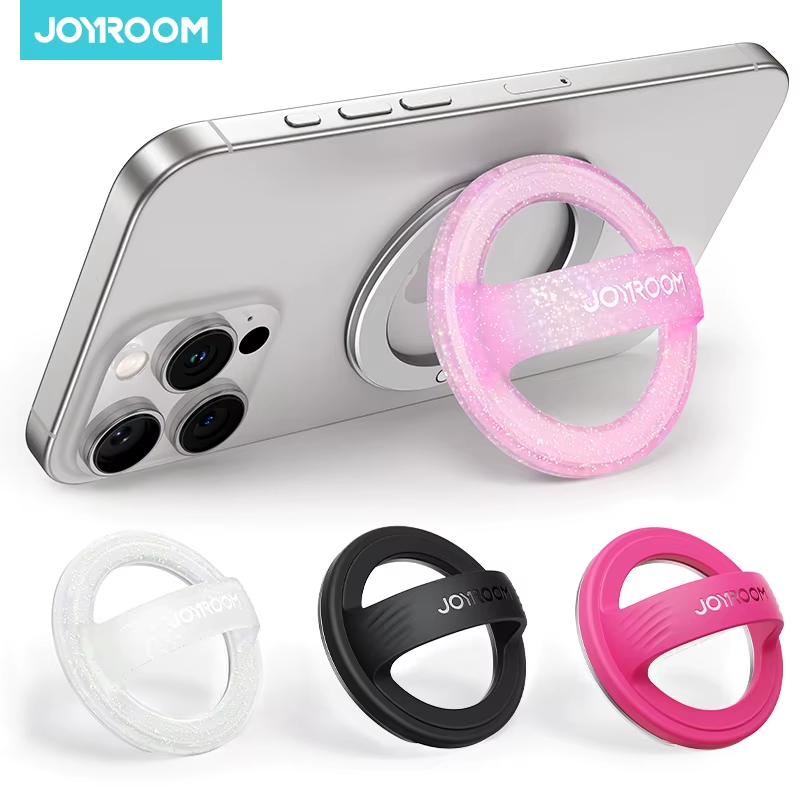 Joyroom Rotatable Magnetic Phone Holder Silicone Finger Loop Phone Grip For iPho