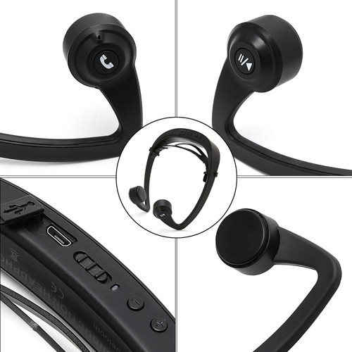 Bluetooth 4.2 V9 Ear Hook Bone Conduction Sports Headphone Headset With