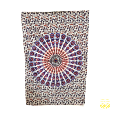 Tenture Murale Mandala Éléphants en Coton - Tendances Du Monde