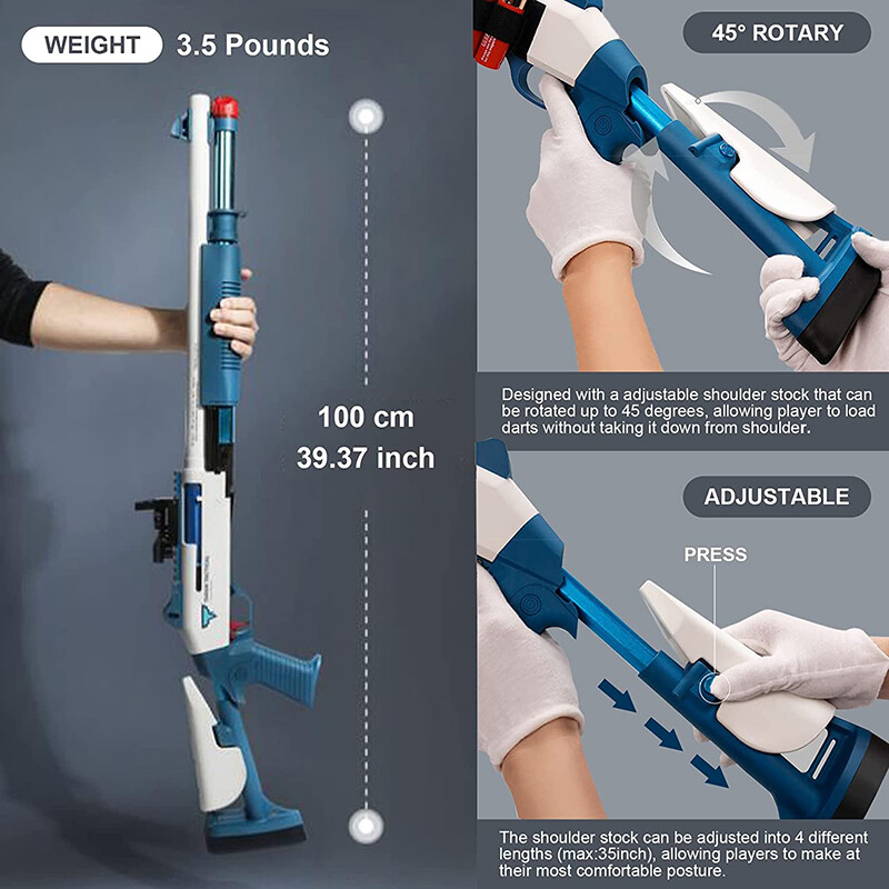 XM1014 Soft Foam Bullet Toy Gun Air Powered Shell Ejecting