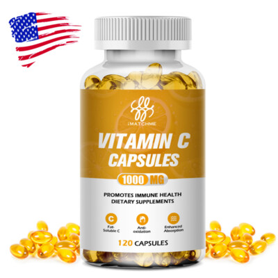 VITAMIN C 1000mg 120 High Absorption Liposomal Immune Support Booster vitamina