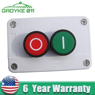 440V Push Button Station Switch Remote Start Stop Motor Solenoid IP55 Box 10A