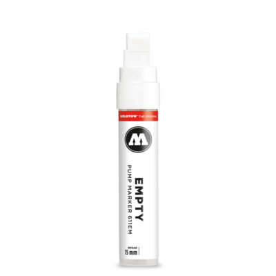 Molotow 611EM EMPTY 15mm Broad Tip Marker Graffiti Art Supplies