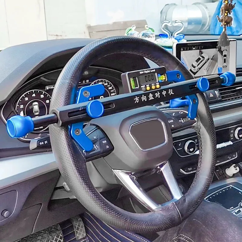 Centering Level With Electronic Display Automobile Four-Wheel Positioning Tool A
