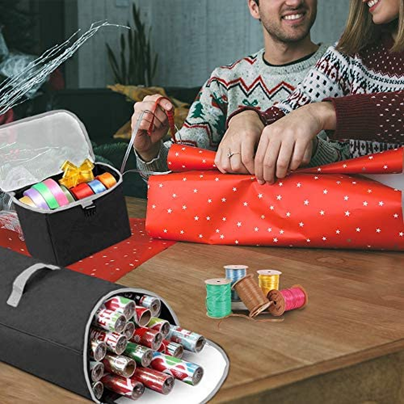 Long Hanging Wrapping Paper Storage Bag - 2PC, Heavy Duty