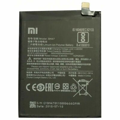 BN47 New Genuine Battery 3900mAh For Xiaomi Redmi 6Pro / For Xiaomi Mi A2 Lite