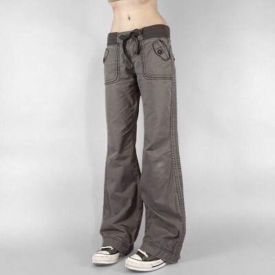 European and American ribbed patchwork pants slim straight leg jeans