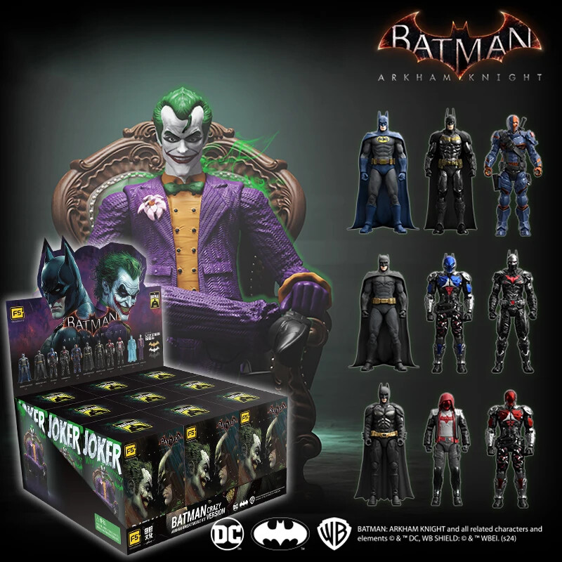 9pc F5 Batman Arkham Knight Assembled Model Blind Box 11style 10cm