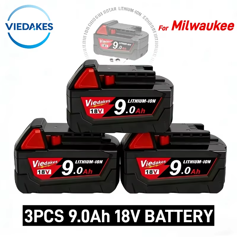 For Milwaukee 18V Battery 9.0Ah Rechargeable Li-ion Battery + Charger for 48-11-