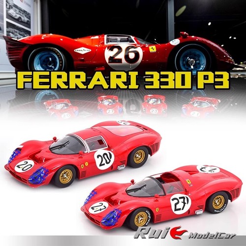WERK83 1/18 フェラーリ 330 P3 #21 ルマン24H 1966 Werk83 1/18 Ferrari 330 P3 #21 Le Mans 1966 Guichet Bandini