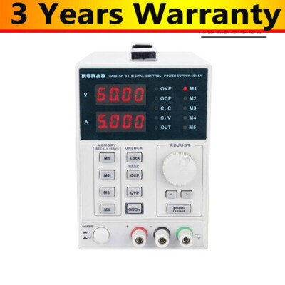 KORAD KA6005P 60V Digital-Control DC Power Supply Programmable RS232 USB Ports