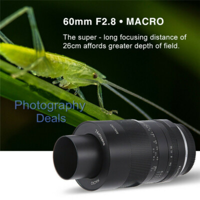 7artisans 60mm f2.8 Macro Manual Focus Lens For Fujifilm Fuji X X-T5 S20 Camera