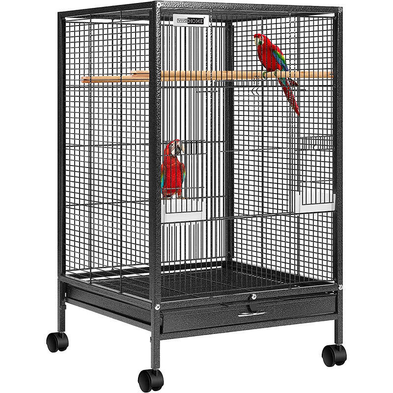 Bird Cage 72 Inch Wrought Iron Large Love Birds Cage For African