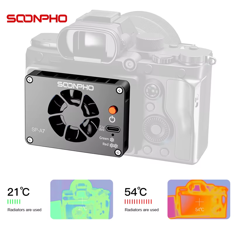SP-A7 Camera Radiator Cooling Fan for Sony Canon FUJI A7M4 ZVE1 A6700 A7C2 ZVE10
