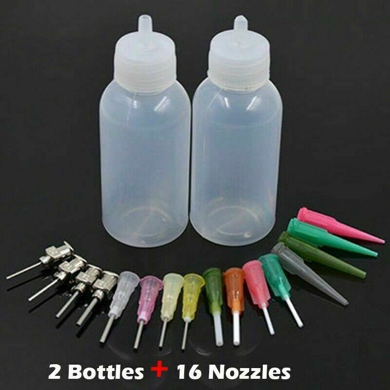 1 Set Body Art Nozzle Drawing Tools Henna DIY Kit Applicator Tattoo Bottle UK