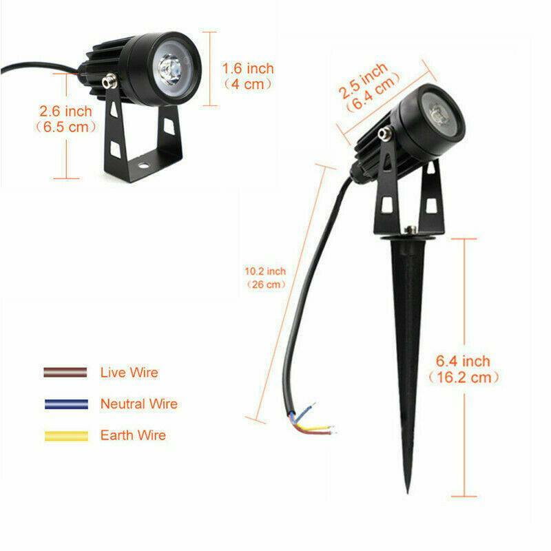 LED Garden Spike Spotlight Lights Outdoor Garden Yard Lawn Lamp