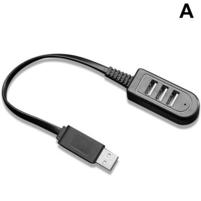 HIGH SPEED 3 PORT USB HUB 2.0MULTI SPLITTER EXPANSION DESKTOP PC LAP 2024