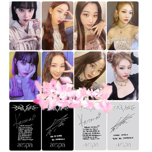 Kpop Aespa Savage 1st Mini Album Photocard Round Corner