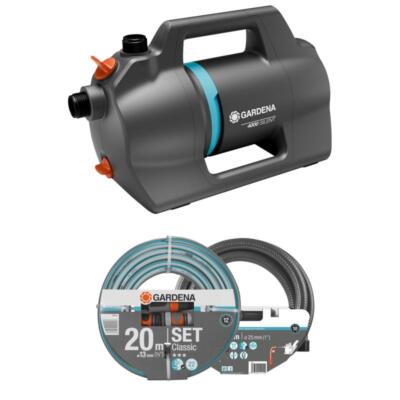 Gardena Gartenpumpe Bewässerungspumpe Wasserpumpe 4100 Silent Set