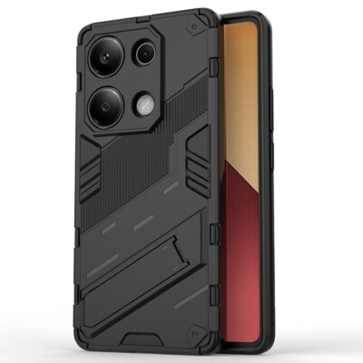 For XiaoMi Poco M6 Pro 4G, Shockproof Hybrid Armor Hard Dual Stand Case Cover