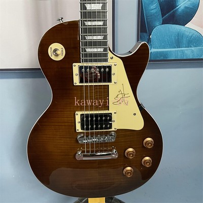 New Standard Vintage Tobacco Sunburst Electric Guitar HH Pickups Chrome Hardware