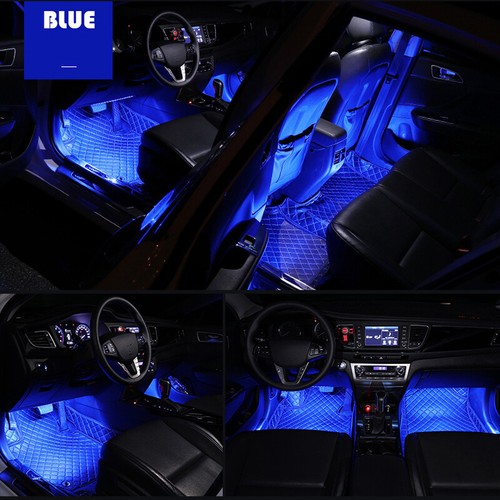 4x RGB Full Color 36 LED Interior Car Under Dash Floor Seats