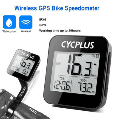 CYCPLUS 2" GPS Wireless Bike Computer Waterproof Cycling Spe