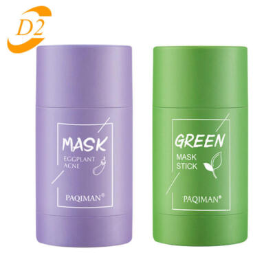 Clay Mask Stick Anti-Acne Deep Cleansing Pores Dirt Moisturizing Hydrating White