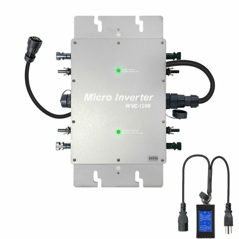 New 1200W Solar Grid Tie Inverter MPPT DC28-50V to AC110/220V for 30/36V Panel