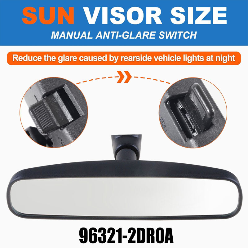 New Interior Rear View Mirror Fits Nissan 96321-2DR0A/96321-2DR0-A103 1996-2007