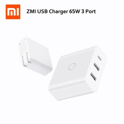 Xiaomi ZMI USB-C Charger 65W 3 Port For Macbook iPhone iPad Switch Smart Output 