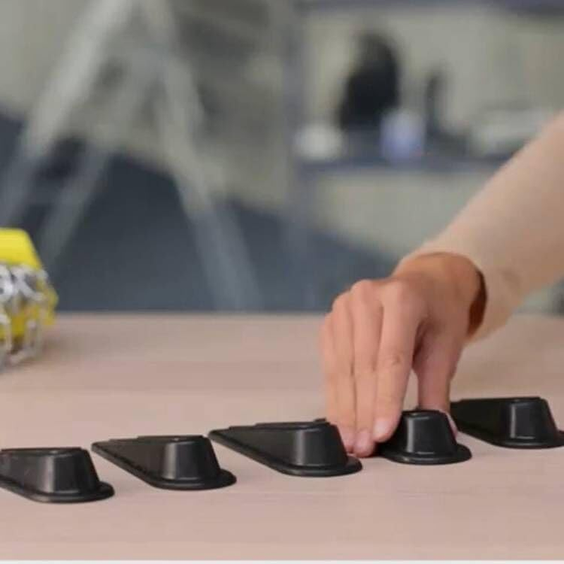 Rubber Doorstopper Wedge Suitable for All Floors Non-Scratching and Anti-Slip De