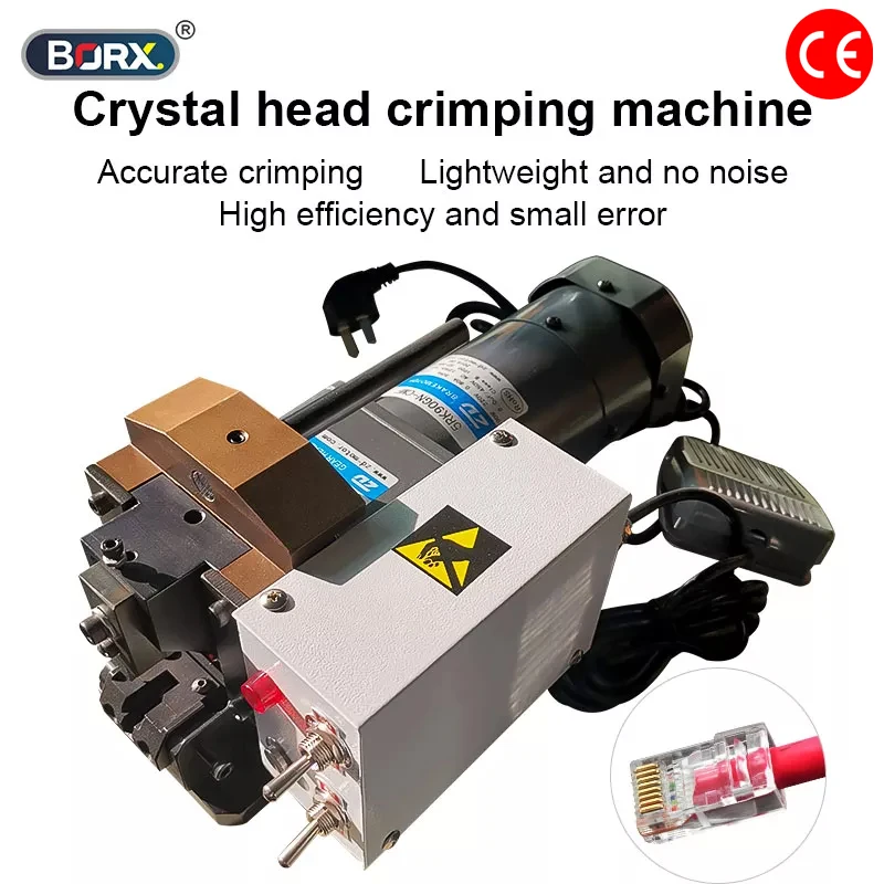 220V/110V Network Cable Crystal Head Crimping Machine, RJ45 Connector Network Ca