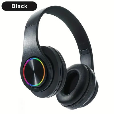 Matte Appearance Fully Wrapped Ear B39 Head-mounted Luminous Wireless Headset.