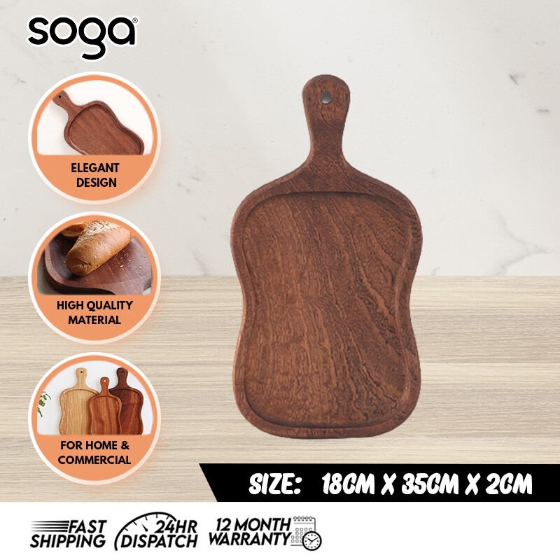 SOGA 35 x 18cm Wood Serving Paddle with Handle