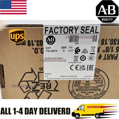 2022 1PC Allen-Bradley 1794-AENTR AB I/O Module New EtherNet IP Adaptor IN STOCK